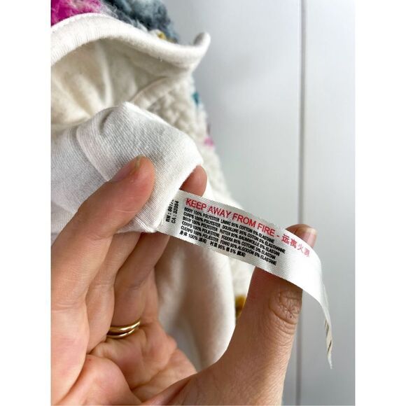 ANTHROPOLOGIE Saturday Sunday Rosemarie Hooded Sherpa Jacket Teddy Sweater Flora - Picture 8 of 12